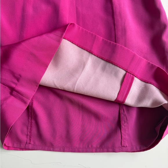 Tibi New York 100% Silk Pink Mini Dress Sz 4 Open Back Cocktail Party Barbie - Picture 6 of 11